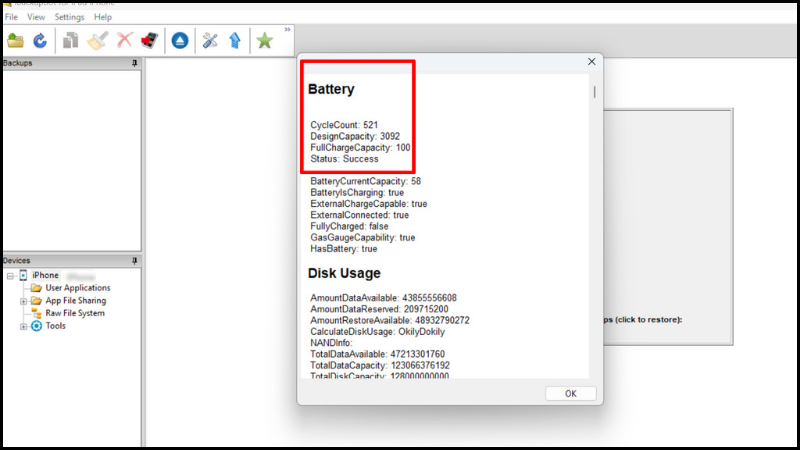 Dùng phần mềm iBackupBot
